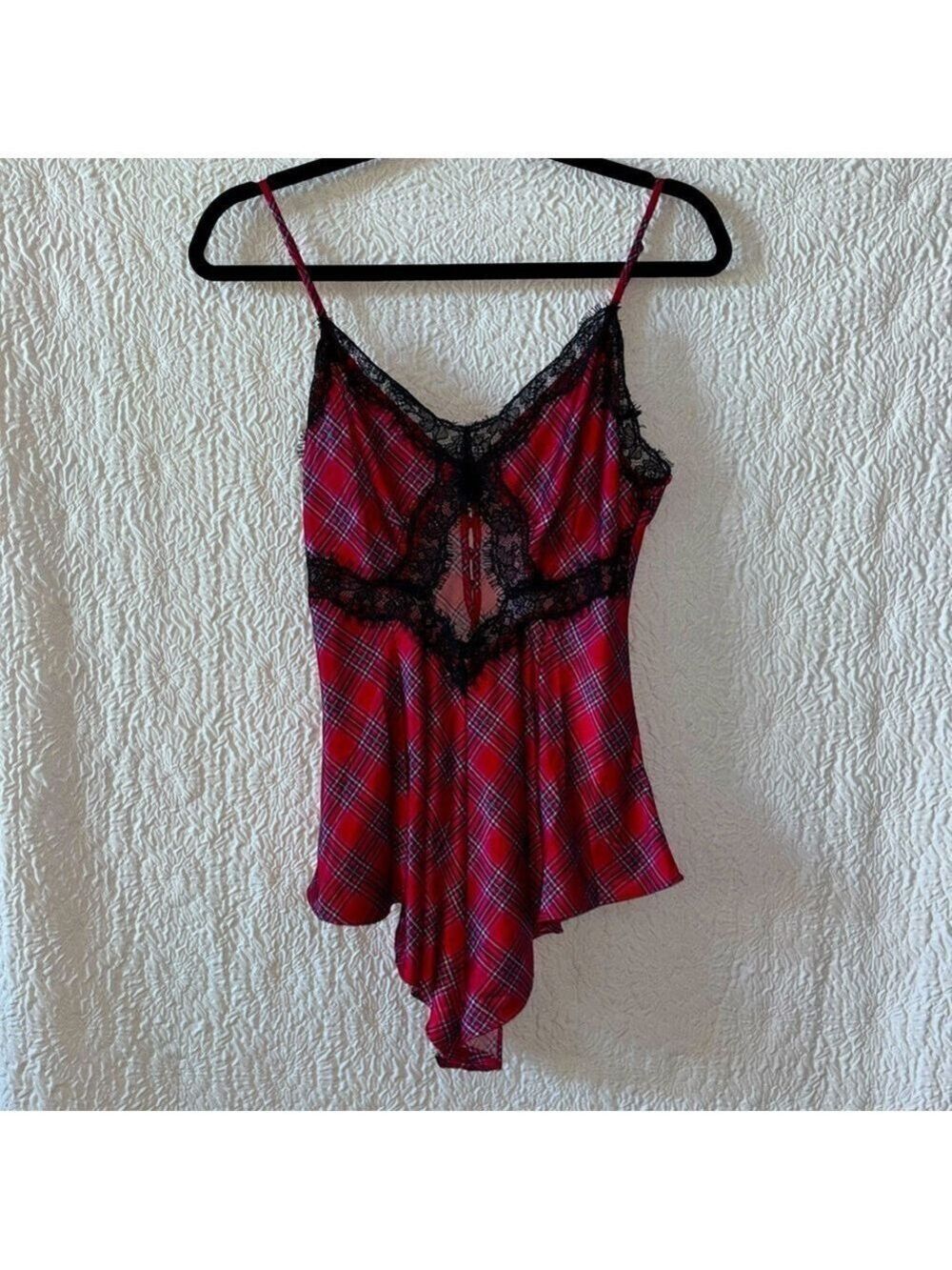 Victoria's Secret Satin Eyelash Lace-Trim Romper